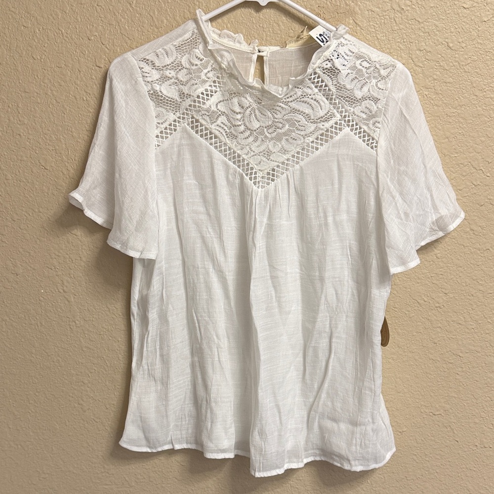 NWT womens white top